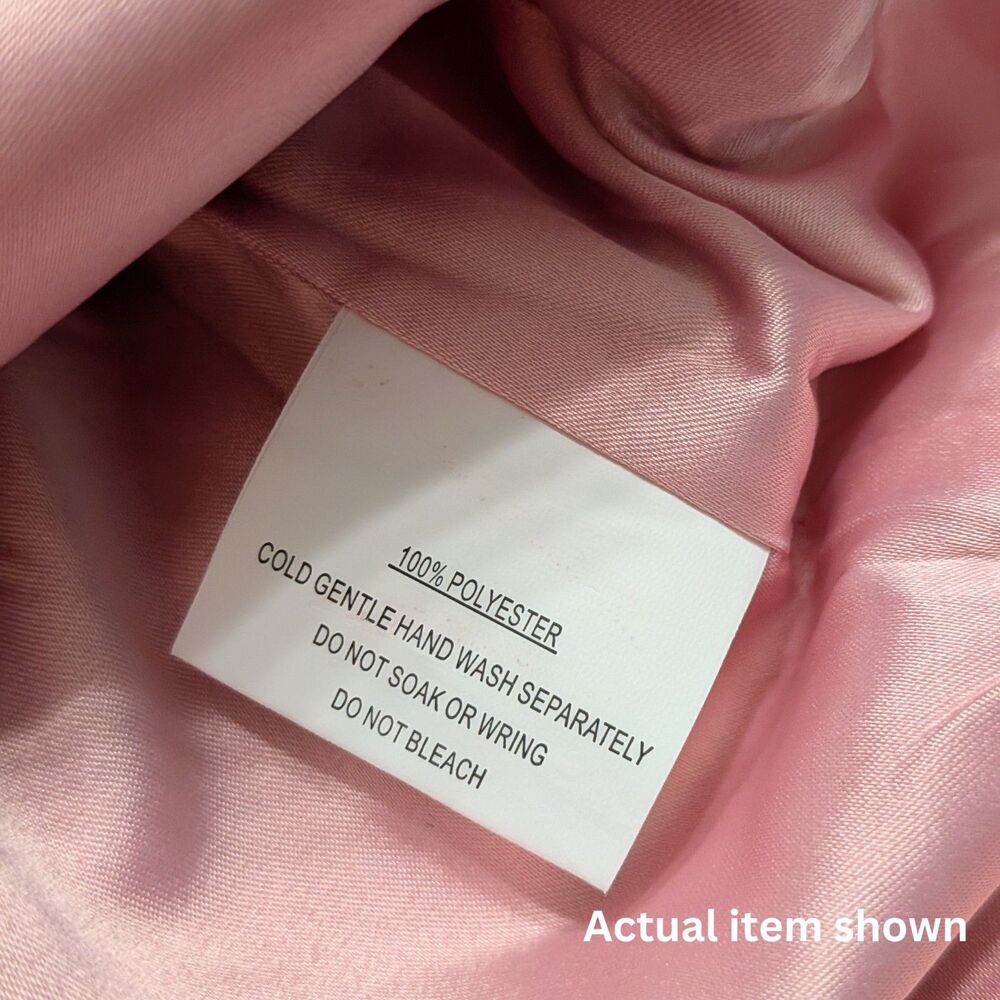 NWT Saints & Secrets Pink Floral Jacquard Bow Mini Dress - Size L - Picture 7 of 8